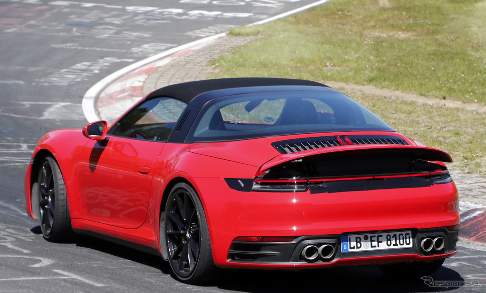 ポルシェ 911タルガ4 GTS 新型　スクープ写真