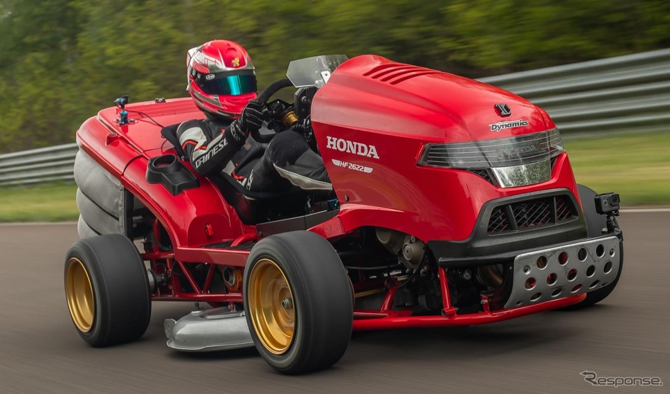 ホンダの芝刈り機、世界最速ギネス新記録…0-160km/h加速6.29秒、心臓は ...