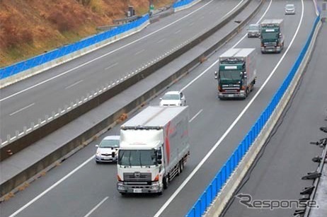 実験の様子（静岡県内）