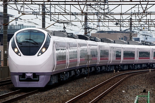 2019年度末の常磐線全線再開へ向け、営業列車としてはいわき以北に初めて乗り入れる運びとなったE657系。