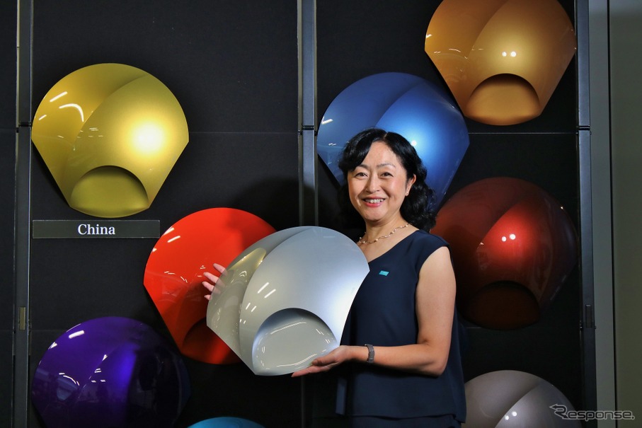 BASFコーティングス事業部カラーデザインセンターアジア・パシフィックチーフデザイナーの松原千春さん