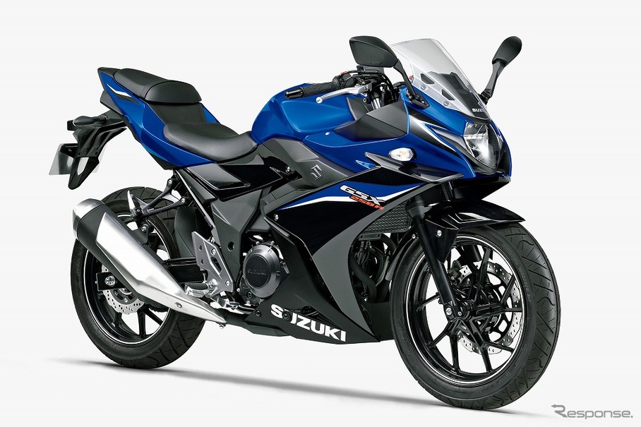 スズキ GSX250R クリスタルブルーメタリック/パールネブラーブラック