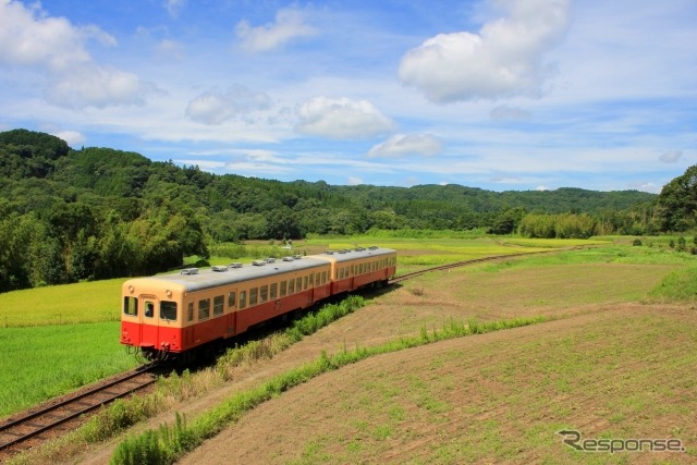 9月21日に全線が再開する小湊鐵道。