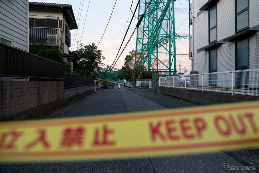 台風15号の被害（千葉県市原市）