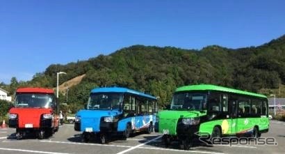 京都鉄博で展示される阿佐海岸鉄道のDMV。3両中1両が展示されるが、どの色がやってくるのかは未定。