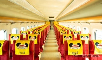実際に使用したヘッドカバーをプレゼント 九州新幹線のミッキーマウス ミニーマウス車がラストラン 11月27日 レスポンス Response Jp