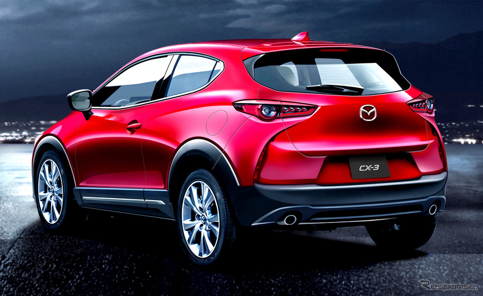 マツダ CX-3 次期型（予想CG）