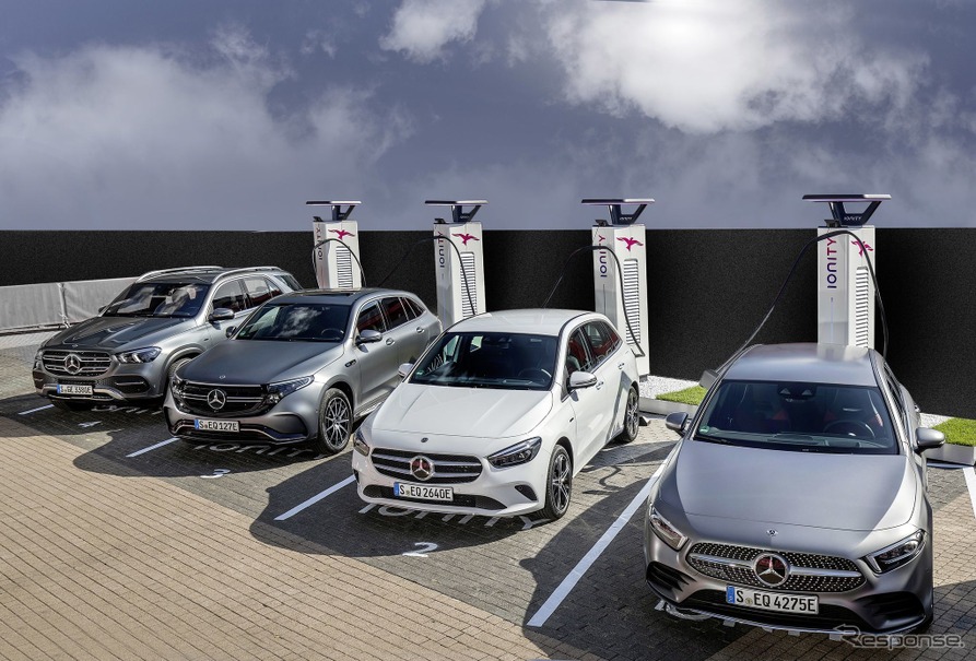 メルセデスベンツ「EQ」がメルセデス・ミーを利用して欧州で開始する電動車向けサービス
