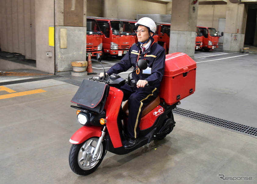 日本郵便に導入されるホンダの電動バイク『ベンリィe：』