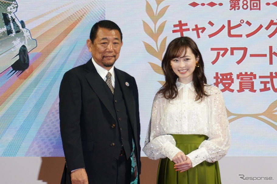 日本RV協会 会長 降旗貴史と女優 福原遥