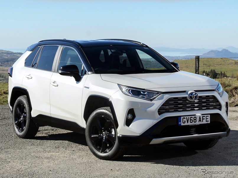 ハイブリッド車の例：トヨタRAV4ハイブリッド（UK仕様）