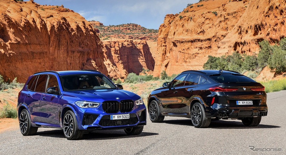 BMW X5Mパフォーマンス（左）とX6Mパフォーマンス