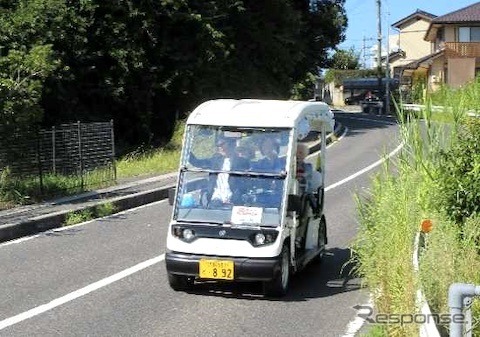 松江市でグリーンスローモビリティを活用した地域住民の移動支援事業がスタート
