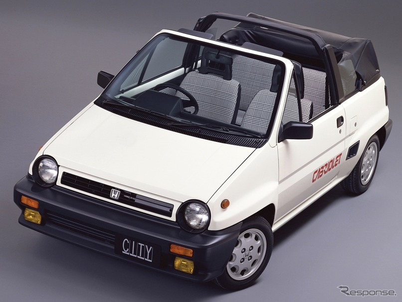 パジェロ製造が1984年に受託生産を始めたホンダ・シティカブリオレ