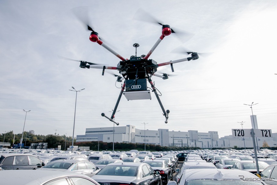 アウディが活用している自律飛行型ドローン