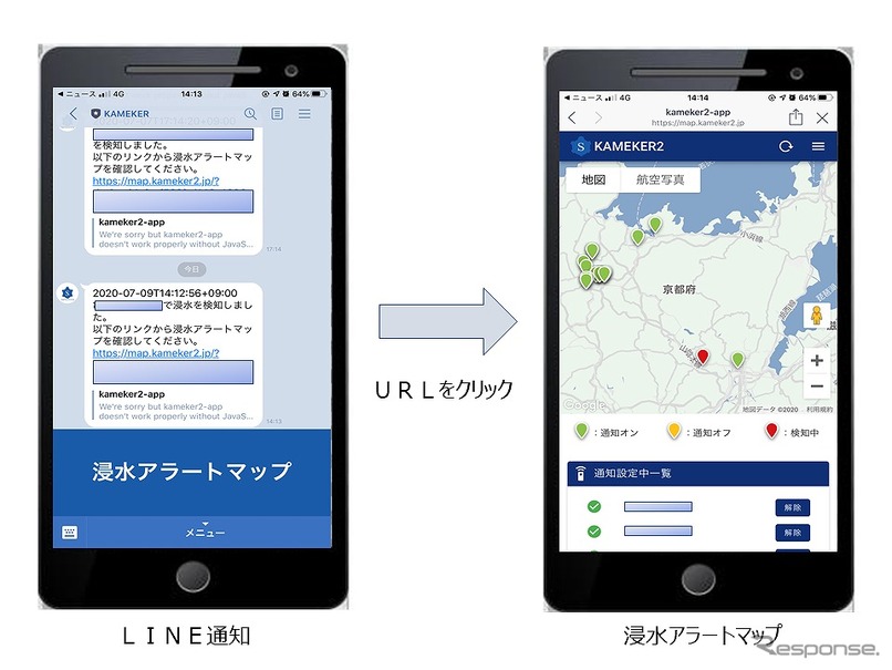 セルラー通信式浸水検知センサ「KAMEKER2」