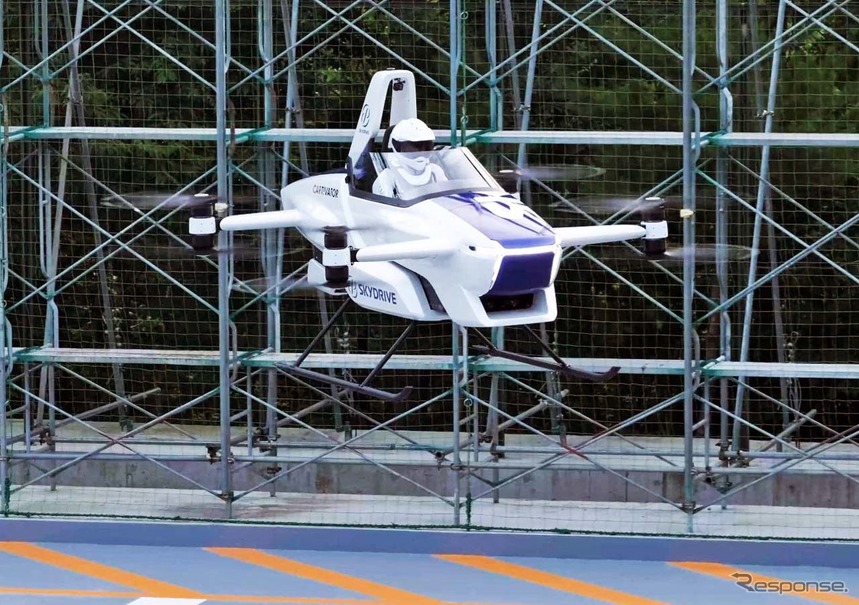 2020年8月25日にSkyDriveが飛行試験に成功した有人試験機「SD-03」