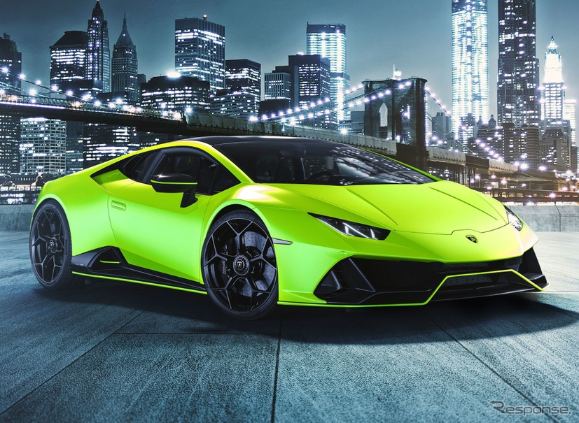 定番の冬ギフト ランボルギーニ ウラカン に2021年型、ビビッドカラーの「フルオ ミニカー