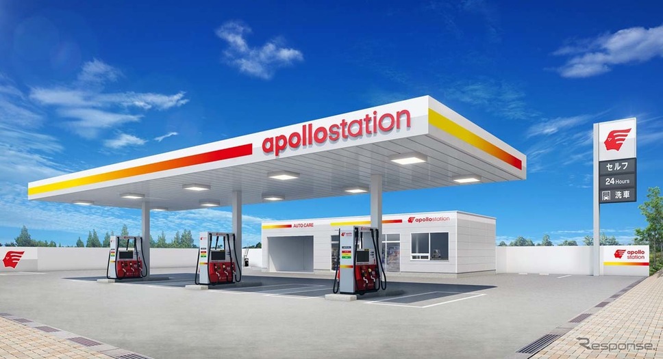 新ブランド「apollo station（アポロステーション）」給油所のイメージ