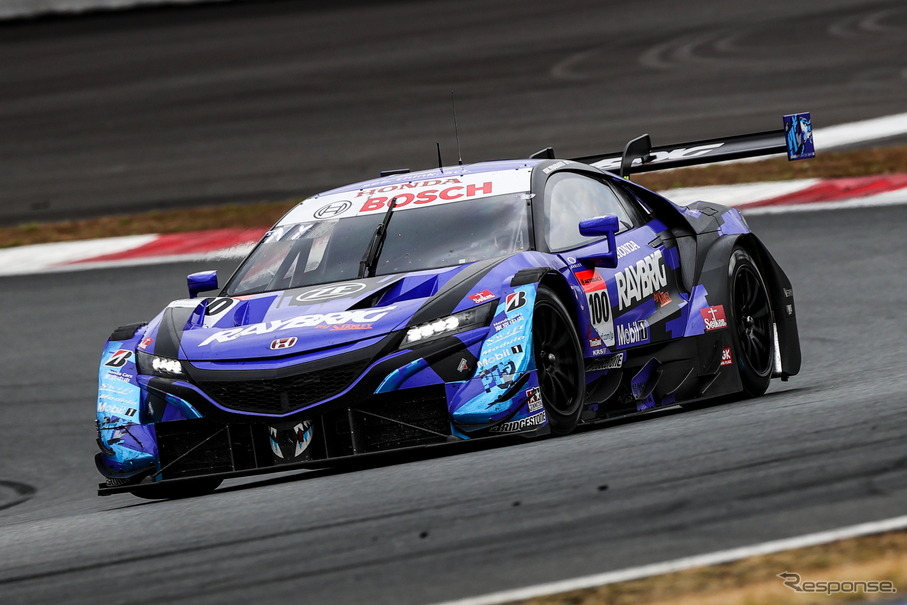 GT500クラス優勝、シリーズチャンピオンの#100 RAYBRIG NSX-GT