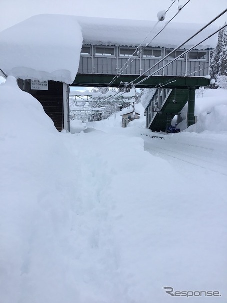 12月18日、上越線の状況。