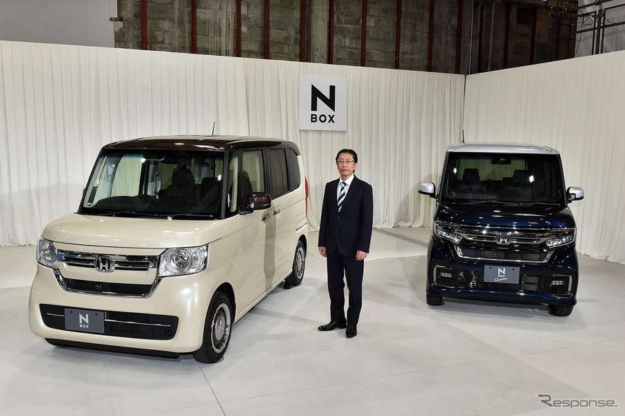 ホンダ N-BOX 改良新型と開発責任者の宮本渉氏