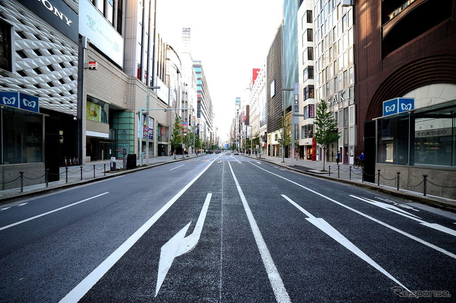 東京・銀座（4月10日）