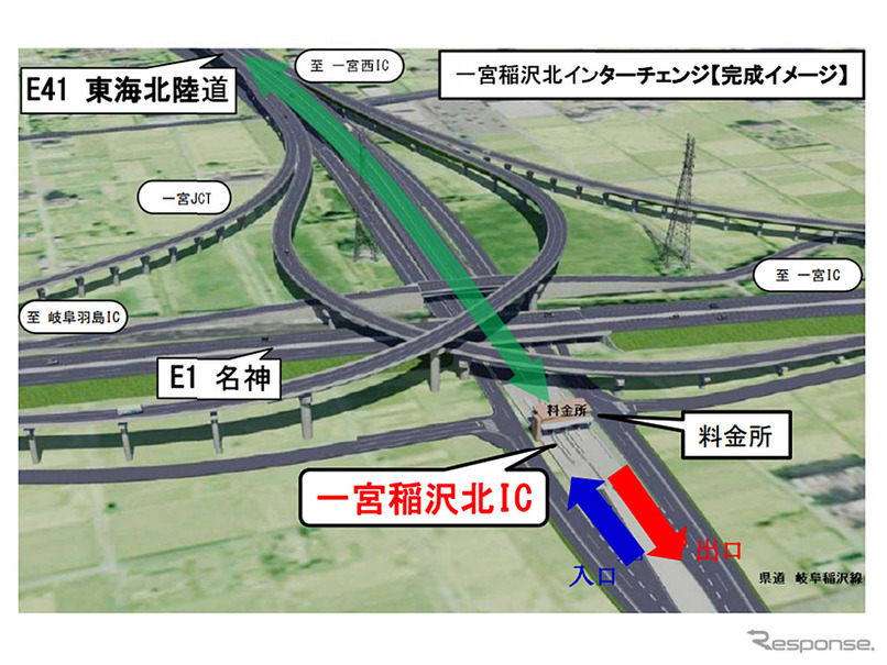 東海北陸道・一宮稲沢北IC