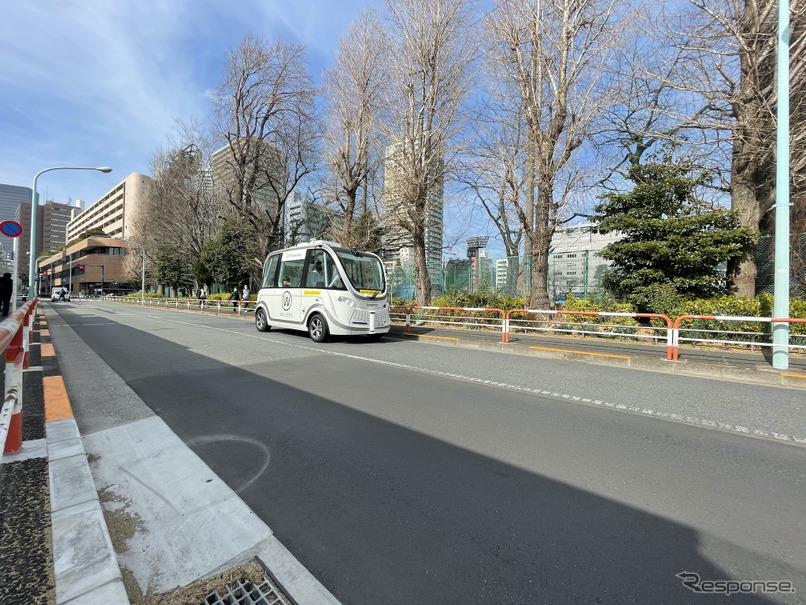 自動運転バスの走行イメージ