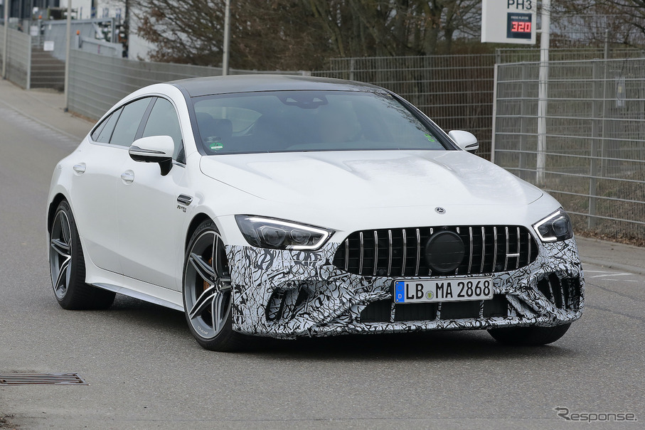 メルセデス AMG GT 63S 改良新型プロトタイプ（スクープ写真）