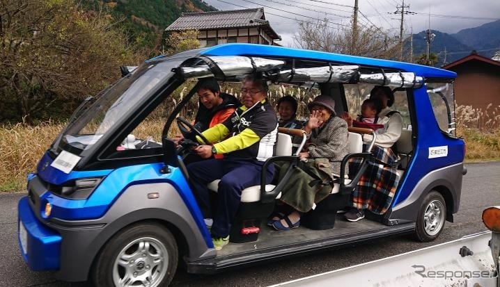 国交省が実施している社会実験：中山間地域における道の駅等を拠点とした自動運転サービス