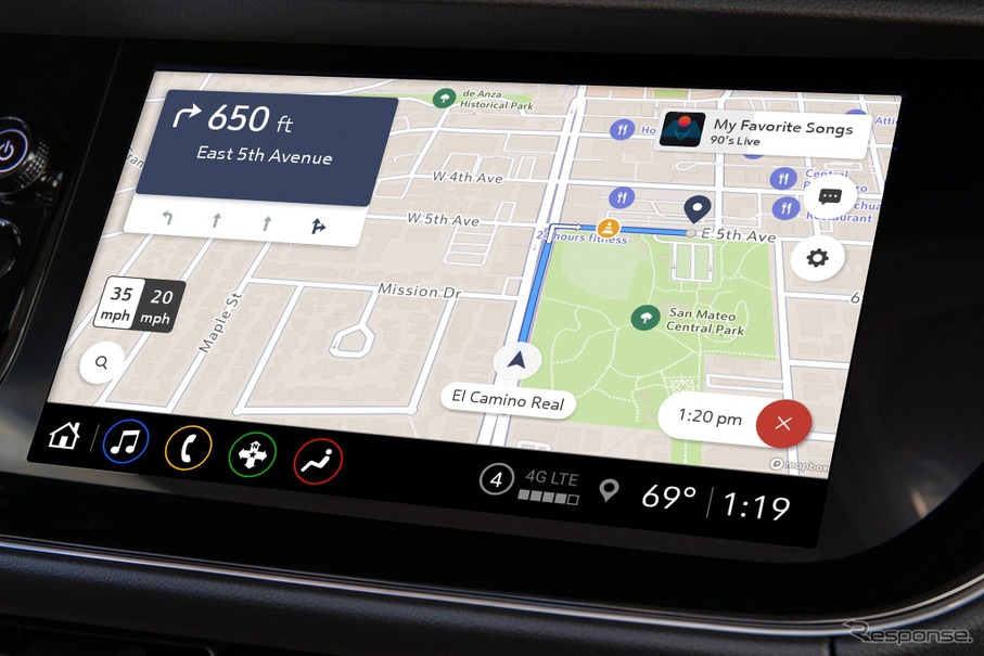 GMのアプリベースのナビゲーションシステム、「Maps +」