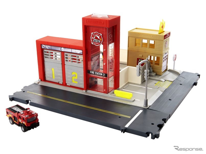 「マッチボックス」の消防署セットがついに日本発売---サイレンが鳴る！ リアル！