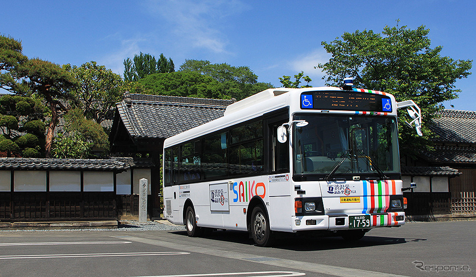 埼玉工業大学が開発した自動運転システムを中型路線バスに搭載、深谷観光バスが「渋沢栄一 論語の里 循環バス」として運行中