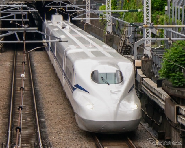 運転士の一時離席が起こったJR東海のN700S。当時の走行速度は150km/h程度だったという。