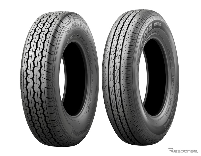 ブリヂストン RD-613スチール（左）とECOPIA R680