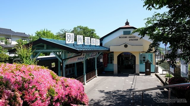 別所線の終点・別所温泉駅。