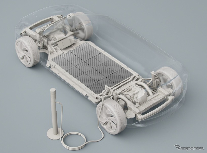 ボルボカーズの次世代のEV向けバッテリーのイメージ