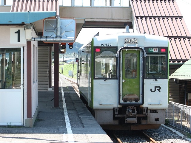 JR東日本のキハ110形気動車。