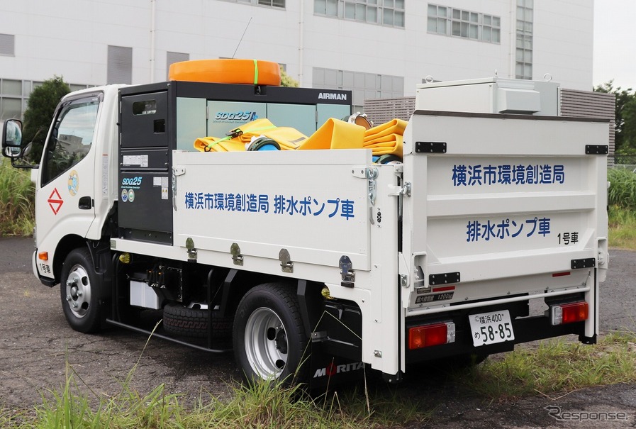 排水ポンプ車