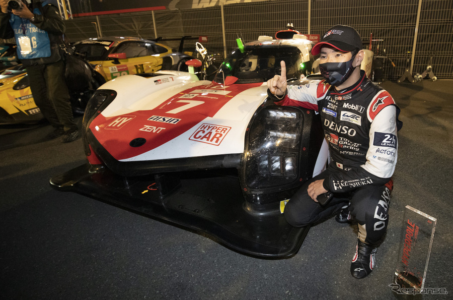 #7 トヨタGR010の小林可夢偉がポールポジションを獲得。