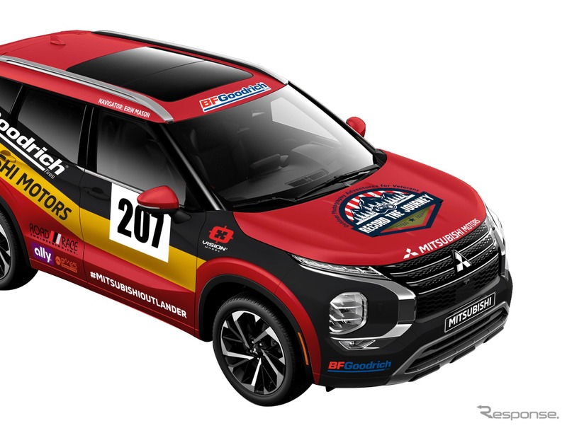三菱 アウトランダー 新型の米「Rebelle Rally」参戦車両