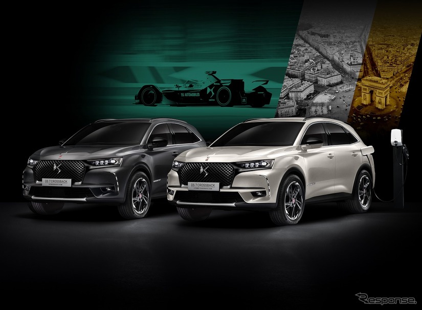 DS 7クロスバック E-テンス 4×4 パフォーマンスライン（右）とDS 7クロスバック Blue HDi パフォーマンスライン（左）