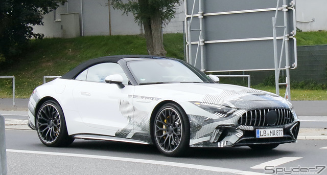 メルセデス AMG SL 次世代型 プロトタイプ　スクープ写真