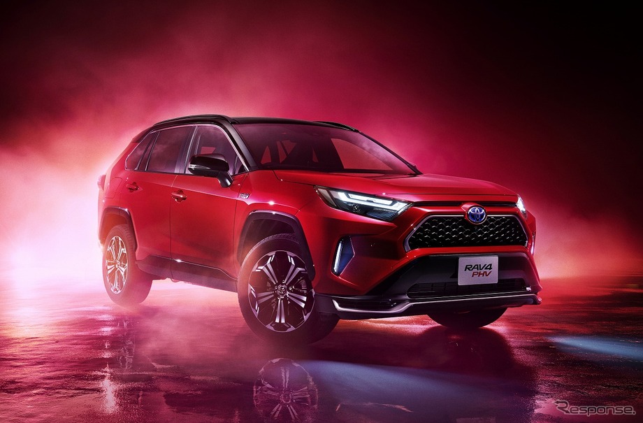 トヨタ RAV4 PHV ブラックトーン（アティチュードブラックマイカ×エモーショナルレッドII）＜オプション装着車＞