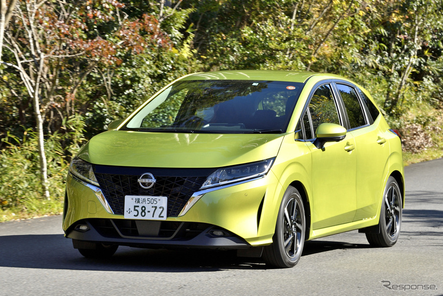 日産ノート（日本カーオブザイヤー10ベスト試乗会）