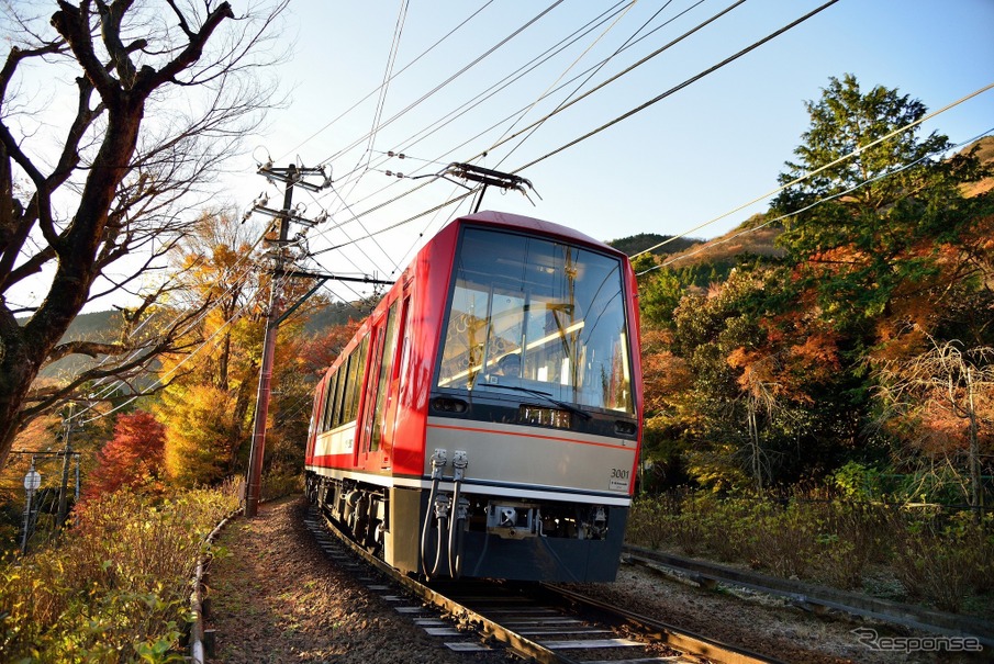 箱根登山鉄道鉄道線の3100形。