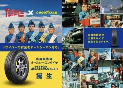 THUNDERBIRDS×GOODYEAR　Thunderbirds (TM) and (C) ITC Entertainment Group Limited 1964, 1999 and 2021. Licensed by ITV Studios Limited. All rights reserved.
