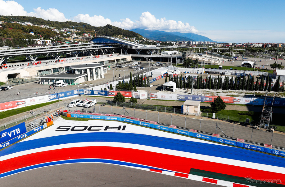 ソチでのF1ロシアGPに「開催不可能」という判断が下された（写真は2021年F1ロシアGP）。