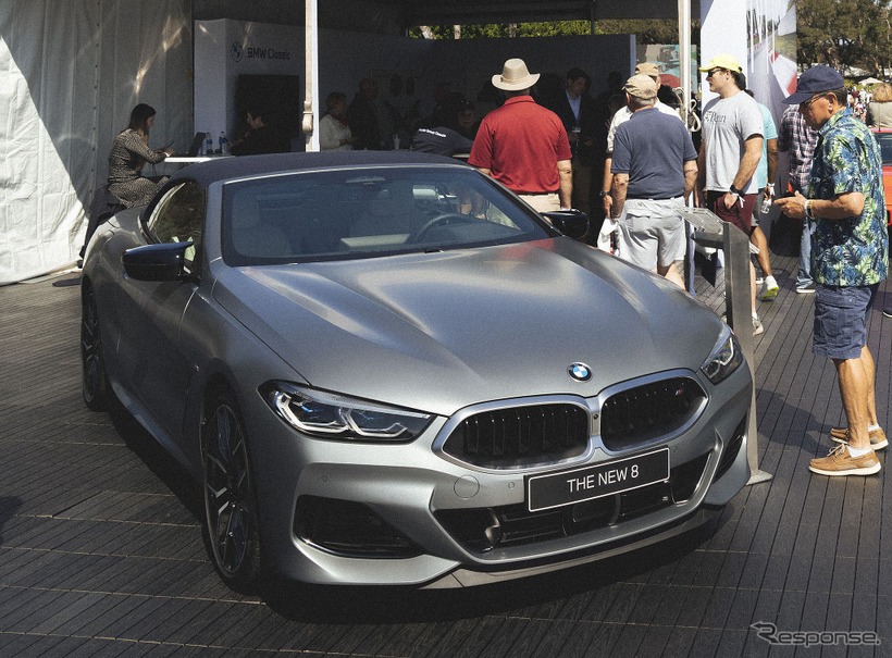 BMW 8シリーズ 改良新型、光るキドニーグリル採用…ワールドプレミア